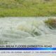 Water main break on Livingston Road in Jackson