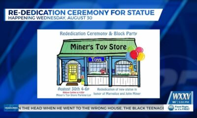 Miner’s Toy Store holding rededication ceremony for statue