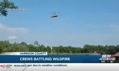 LIVE: Crews battling wildfire in Harrison County