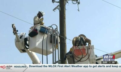 Mississippi Power line crews hard at work despite sweltering heat