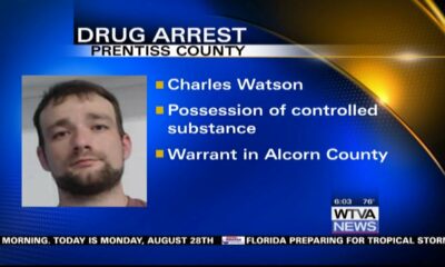 Tennessee man arrested in Prentiss County for shoplifting, drug possession