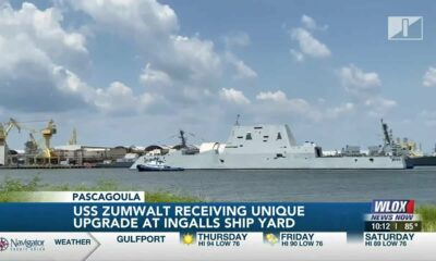 USS Zumwalt receiving 4M upgrade at Huntington Ingalls