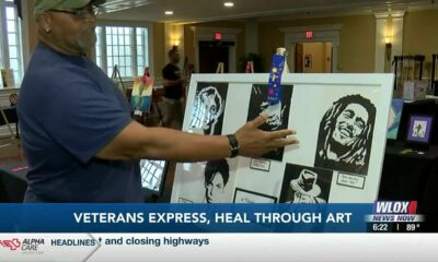 Veterans express past trauma through art