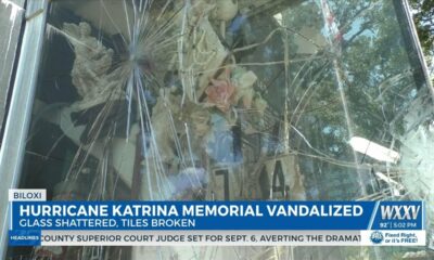 Vandalism on Hurricane Katrina Memorial in Biloxi discovered on storm’s 18th anniversary