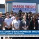 Gulfport High School students build homeless shelter