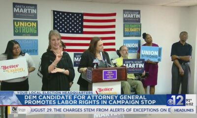 Dem. candidate for Attorney General promotes labor rights in campaign stop