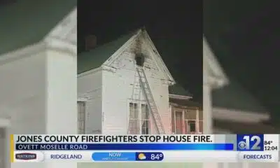 Jones County firefighters rescue 3 cats from house fire