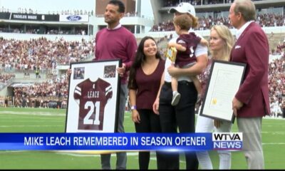 MSU honors late Head Football Coach Mike Leach in season opener