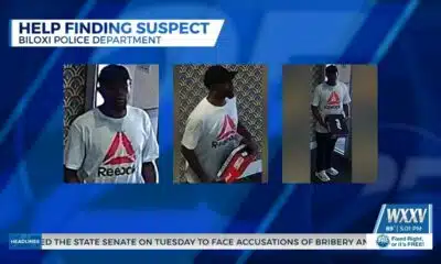 Biloxi PD looking for suspect accused of stealing from a business