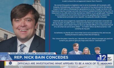 Mississippi Rep. Nick Bain concedes loss to gun shop owner Brad Mattox in Republican primary runoff
