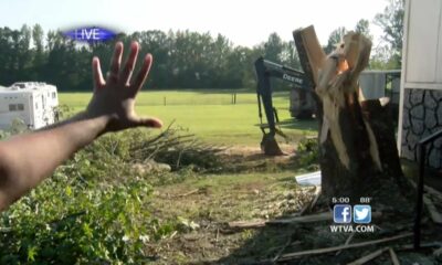 Severe weather swept through Potts Camp on Wednesday