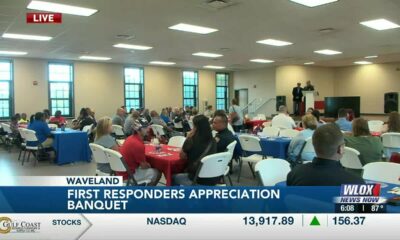 HAPPENING NOW: First responders appreciation banquet in Waveland