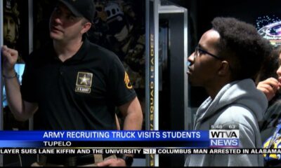 Army recruiting truck visited Tupelo High School