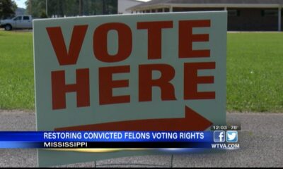 Candidates promote restoring convicted felons' voting rights in Mississippi