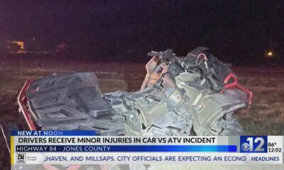 Two injured in Jones County crash involving car, four-wheeler