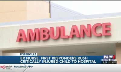 ER nurse, first responders rushed critically injured Biloxi child to hospital