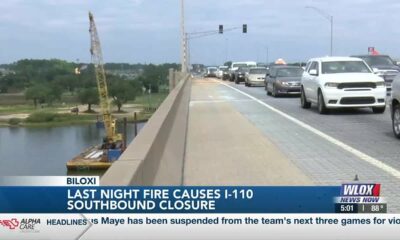 HAPPENING NOW: Last night fire causes I-110 Southbound closure