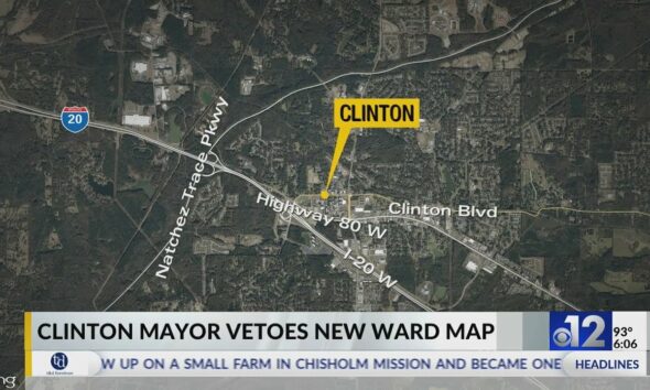 Clinton mayor vetoes new ward map for city