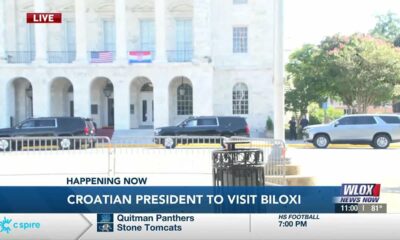 LIVE REPORT: Croatia's president visits Biloxi