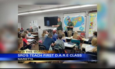 Two Prentiss County School Resource Officers teach their first DARE Class in Marietta