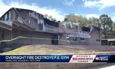 Parklane Academy PE gym burns