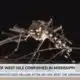 Mississippi reports 20 human cases of West Nile Virus