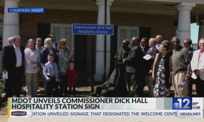 MDOT unveils Commissioner Dick Hall Hospitality Station sign