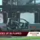 Fire tears through home near reservoir