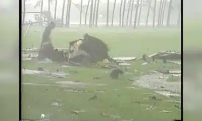 1998 Hurricane Georges peels roof off Hurricane Shelter at MGCCC