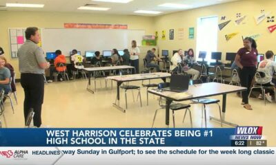 West Harrison celebrates being named #1 high school in the state