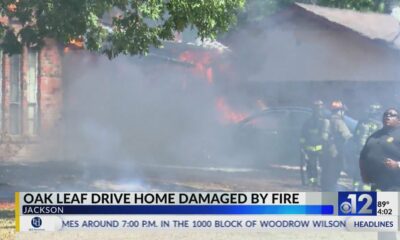 Oak Leaf Drive home damaged by fire