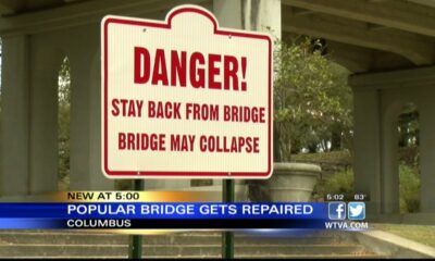 Popular Columbus bridge undergoes repair