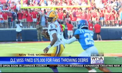 Ole Miss facing second fine for students throwing debris on field during LSU game