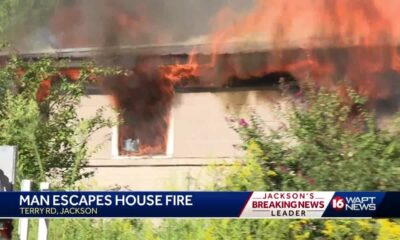 Man escapes house fire