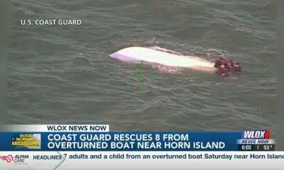 Coast Guard rescues 8 from overturned boat near Horn Island