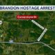 Man arrested after Brandon standoff