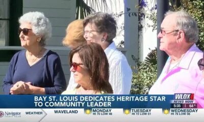 Bay St. Louis dedicates heritage star to community leader