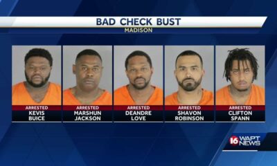 5 men arrested in bad check investigation