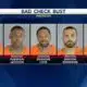5 men arrested in bad check investigation