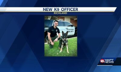 Jackson fire, new Richland K9