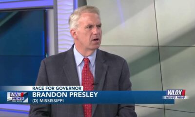 Mississippi Gubernatorial Candidate Democrat Brandon Presley looks ahead to the November election