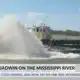 Dredge ship works along Mississippi River