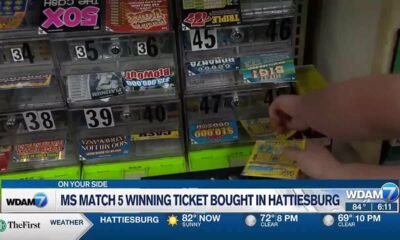 Winning Mississippi Match 5 ticket sold in Hattiesburg