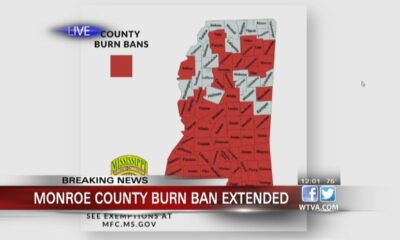 Monroe County extends burn ban