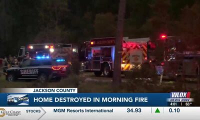 Jackson County home destroyed in morning fire
