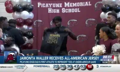 Picayune’s Jamonta Waller receives Under Armour All-American jersey