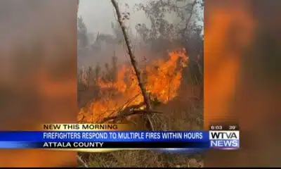 Attala County, Kosciusko firefighters respond to multiple fires within hours