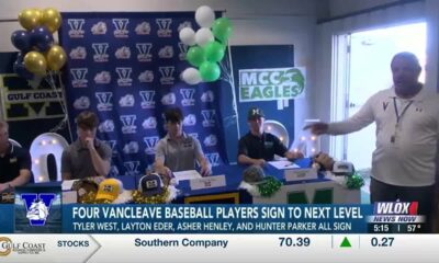 Four Vancleave baseball players sign letter of intent to the next level