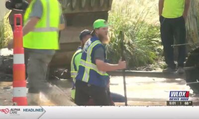 LIVE: Water break repairs in progress in Biloxi