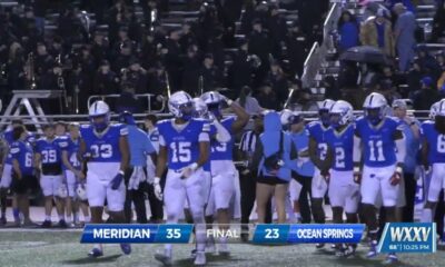 OCEAN SPRINGS FALLS IN 1ST ROUND 35-23 TO MERIDIAN